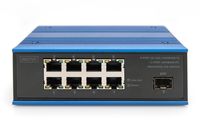 Digitus DN-651137 netwerk-switch Unmanaged Gigabit Ethernet (10/100/1000) Power over Ethernet (PoE) Zwart, Blauw - thumbnail