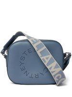 Stella McCartney mini sac à bandoulière à logo - Bleu - thumbnail