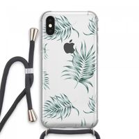 Simple leaves: iPhone XS Max Transparant Hoesje met koord