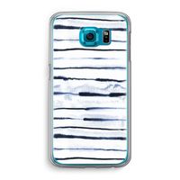 Ink Stripes: Samsung Galaxy S6 Transparant Hoesje