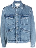 MARANT veste en jean Jango à logo - Bleu