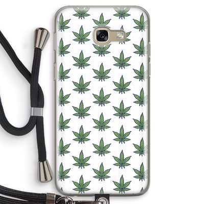 Weed: Samsung Galaxy A5 (2017) Transparant Hoesje met koord