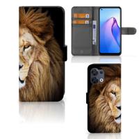 OPPO Reno8 | Telefoonhoesje | Met pasjeshouder | Leeuw