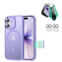 iPhone 17 Bundle Classic Hybrid Magnetic Case (Camera Control) and Armorite Screen Protector - Frosted Purple