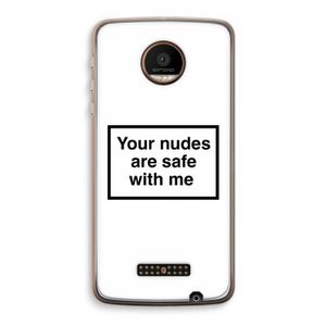 Safe with me: Motorola Moto Z Force Transparant Hoesje