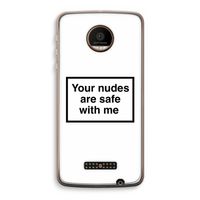 Safe with me: Motorola Moto Z Force Transparant Hoesje