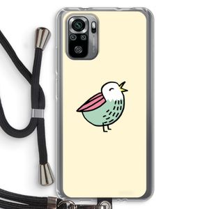 Birdy: Xiaomi Redmi Note 10S Transparant Hoesje met koord