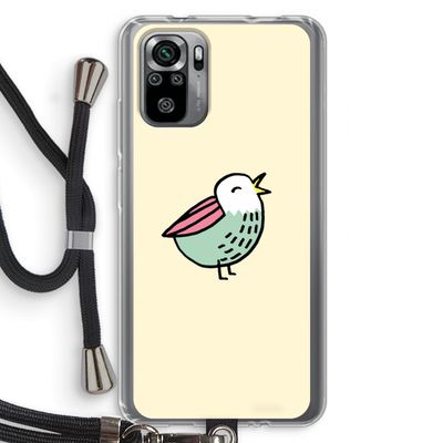 Birdy: Xiaomi Redmi Note 10S Transparant Hoesje met koord