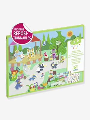 Verplaatsbare stickers Fanfare DJECO groen