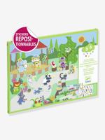 Verplaatsbare stickers Fanfare DJECO groen