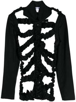 Comme Des Garçons Comme Des Garçons veste boutonnée à découpes - Noir
