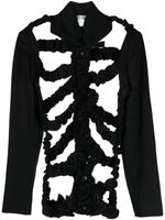Comme Des Garçons Comme Des Garçons veste boutonnée à découpes - Noir