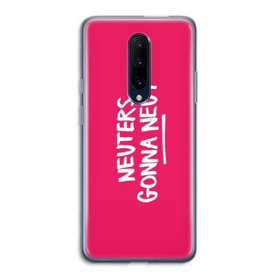 Neuters (roze): OnePlus 7 Pro Transparant Hoesje