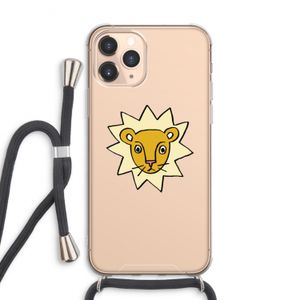 Kleine leeuw: iPhone 11 Pro Max Transparant Hoesje met koord
