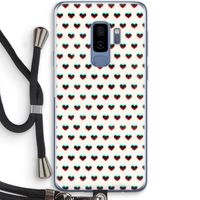 Hartjes: Samsung Galaxy S9 Plus Transparant Hoesje met koord