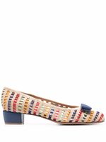 Ferragamo ballerines Vara à design tissé - Tons neutres Ferragamo ballerines Vara à design tissé - Tons neutres