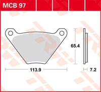 TRW Remblokken, en remschoenen voor de moto, MCB97 Allround organisch