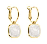 Qoss Hang Oorbellen Yinthe Crème | Goud