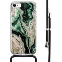 iPhone 8/7 hoesje met koord - Green waves