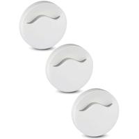 Set van 3 LED nachtlampen - Rond - Samsung LED chips - Daglichtsensor - 3000K warm wit - Stopcontact lamp - 60mm - EU plug (eurostekker)