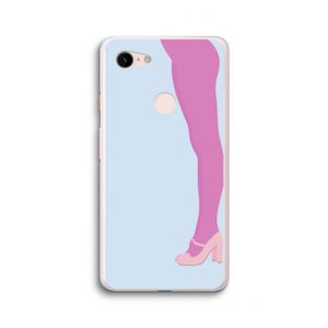 Pink panty: Google Pixel 3 XL Transparant Hoesje