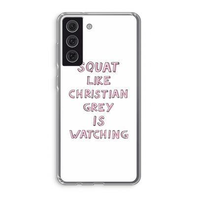 Christian Grey: Samsung Galaxy S21 FE Transparant Hoesje