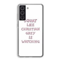 Christian Grey: Samsung Galaxy S21 FE Transparant Hoesje