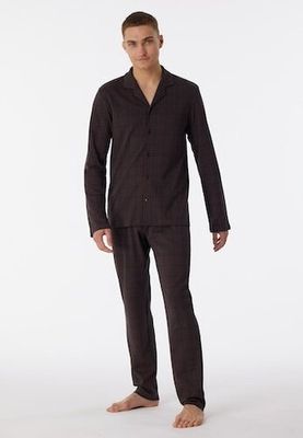 Schiesser Schiesser Pyjama Long anthracite 180272 50/M