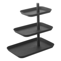 Yamazaki Etagere / Serveertoren Tower - Zwart - 3-Laags