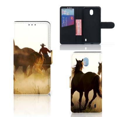 Nokia 1 Plus | Telefoonhoesje | Met pasjeshouder | Design Cowboy