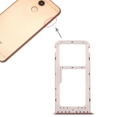 SIM-kaart lade + SIM-kaart lade/micro SD-kaart lade voor Huawei Honor v9 Play (goud)