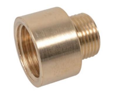 Kirchhoff Messing reduceerkraanverlenging, blank, 3/8"IT x 1/2"ET - 989311455