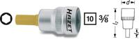 Hazet 8801K 8801K-3 Inbus Dopsleutel-bitinzet 3 mm 3/8 (10 mm) - thumbnail