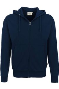 HAKRO Comfort Fit Hooded sweatshirt nachtblauw, Effen