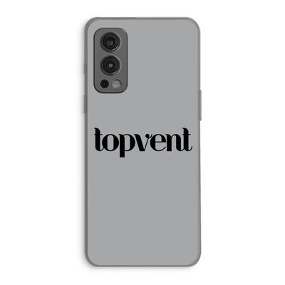 Topvent Grijs Zwart: OnePlus Nord 2 5G Transparant Hoesje