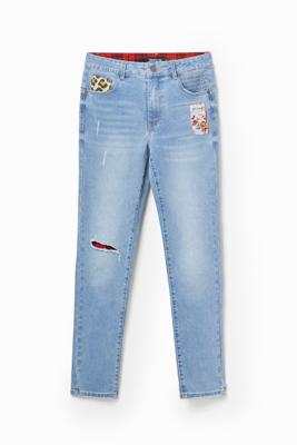 Slim fit push-up jeans Mickey Mouse - BLUE - 38