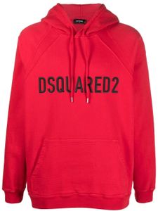 DSQUARED2 hoodie à logo en relief - Rouge