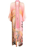 Camilla Capri Me-print silk chiffon kimono - Multicolore