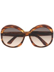 TOM FORD Eyewear lunettes de soleil à monture ronde - Marron