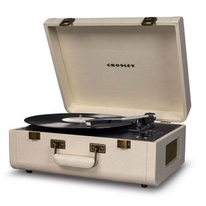 Crosley Portfolio platenspeler in koffer cream USB en Bluetooth
