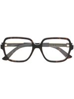 Gucci Eyewear lunettes de vue à monture carrée - Marron