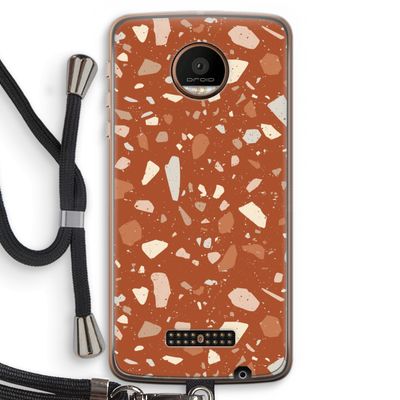 Terrazzo N°22: Motorola Moto Z Force Transparant Hoesje met koord