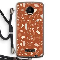 Terrazzo N°22: Motorola Moto Z Force Transparant Hoesje met koord