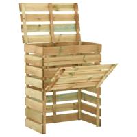 Tuincompostbak gelat 80x50x100 cm geïmpregneerd grenenhout