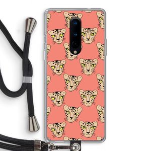 Tijger: OnePlus 8 Transparant Hoesje met koord