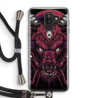 Hell Hound and Serpents: Samsung Galaxy J8 (2018) Transparant Hoesje met koord