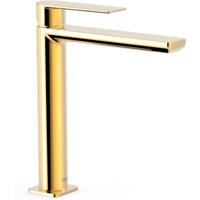 Wastafelkraan Tres Loft | Opbouw | Mengkraan | Hoog model | 1-hendel | Rond | 24k Goud glans