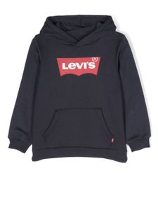 Levi's Kids hoodie en coton à logo imprimé - Bleu