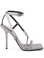 Versace sandales Medusa '95 en cuir 110 mm - Argent - thumbnail