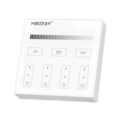 Touch panel wandbediening draadloos wit op batterij milight los
